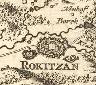 Rokycany a okol na Mllerov map ech z roku 1720, pevzato z http://oldmaps.geolab.cz / Rokycany and its environs at the Mllers 1720 vintage map.