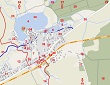 podrobn mapa obce Borek z  r.2020 / detailed map of Borek district as of 2020