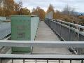 ocelov most pes eleznin tra na plzesk silnici, pvodn most z 1.republiky pestavn r.1999, chodnk pro p,foto: listopad 2003